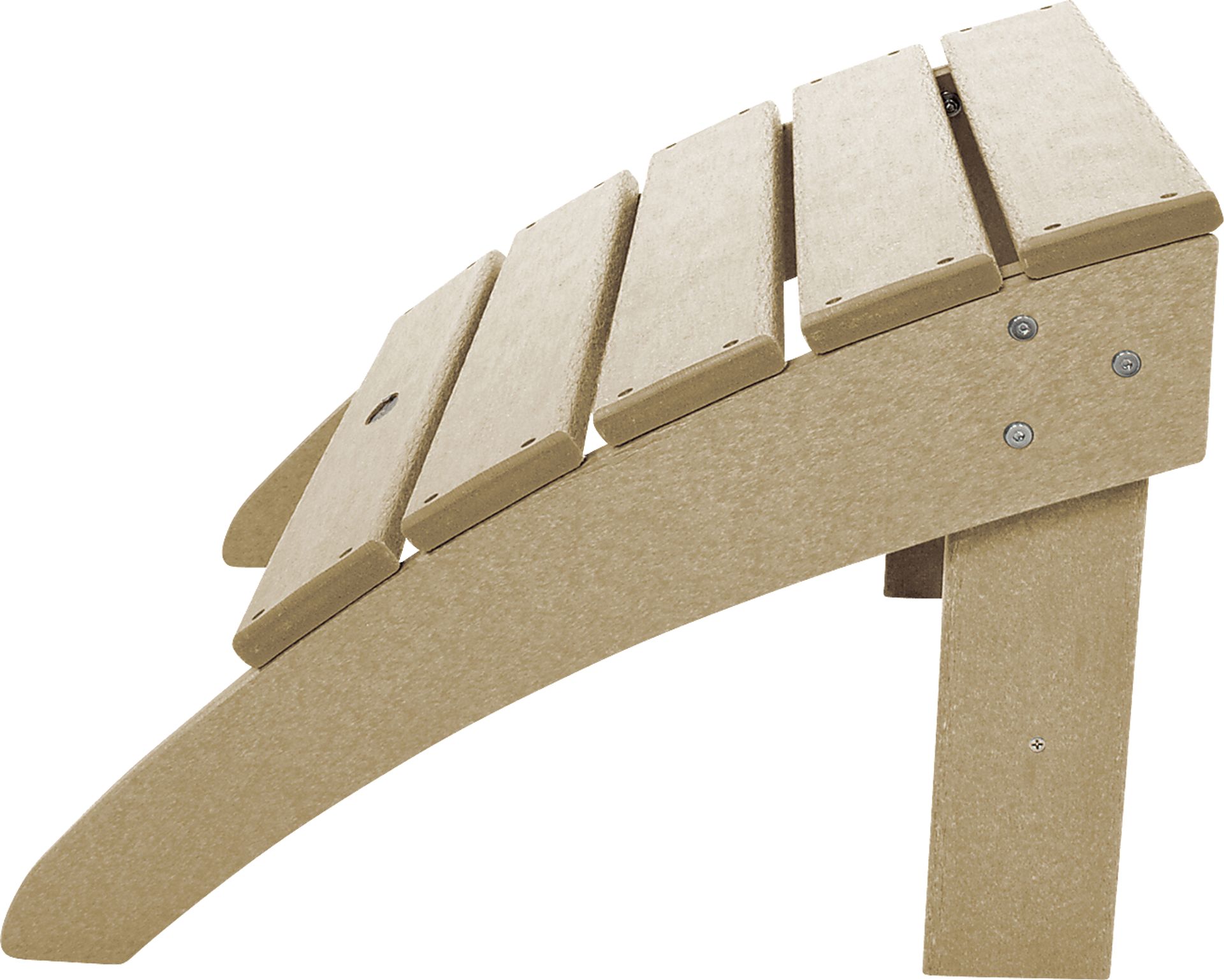 POLYWOOD South Beach Sand Outdoor Ottoman - Image 2