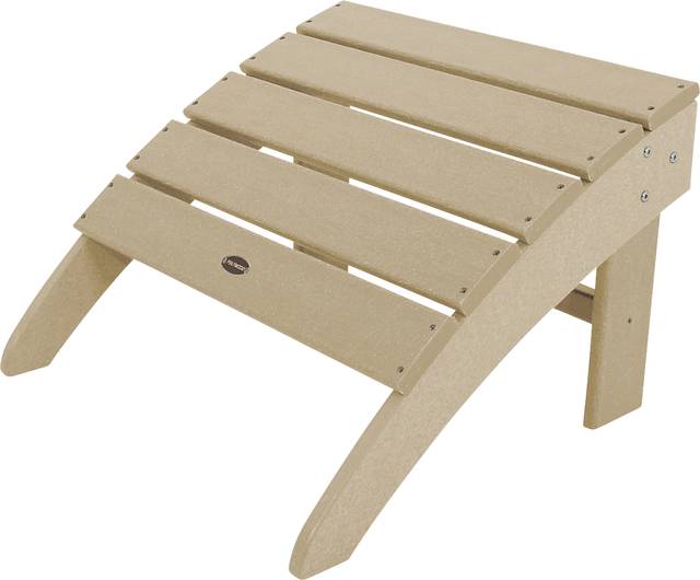 POLYWOOD South Beach Sand Outdoor Ottoman - Thumbnail - Image 1