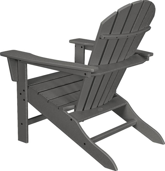 POLYWOOD South Beach Slate Outdoor Adirondack Chair - Thumbnail - Image 2