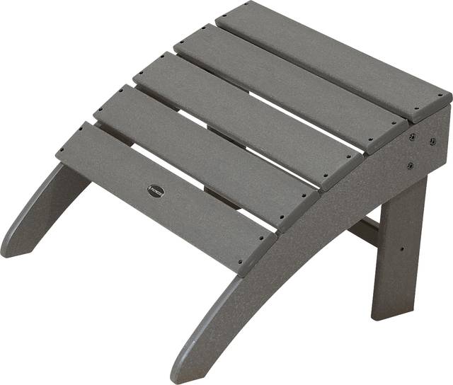 POLYWOOD South Beach Slate Outdoor Ottoman - Thumbnail - Image 1