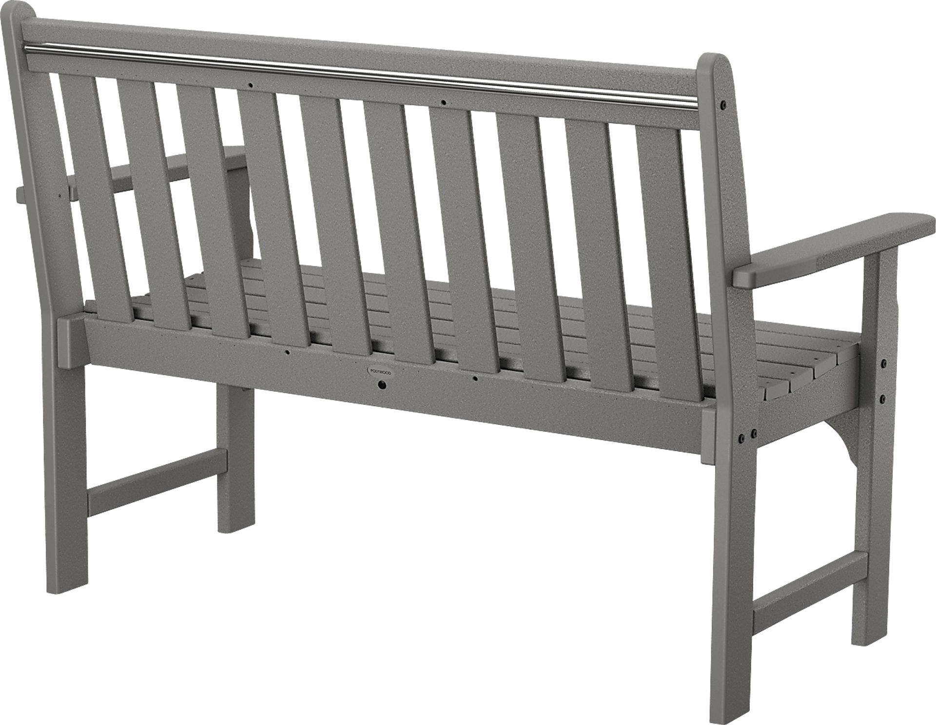 POLYWOOD Vineyard Slate Outdoor Bench - Image 2