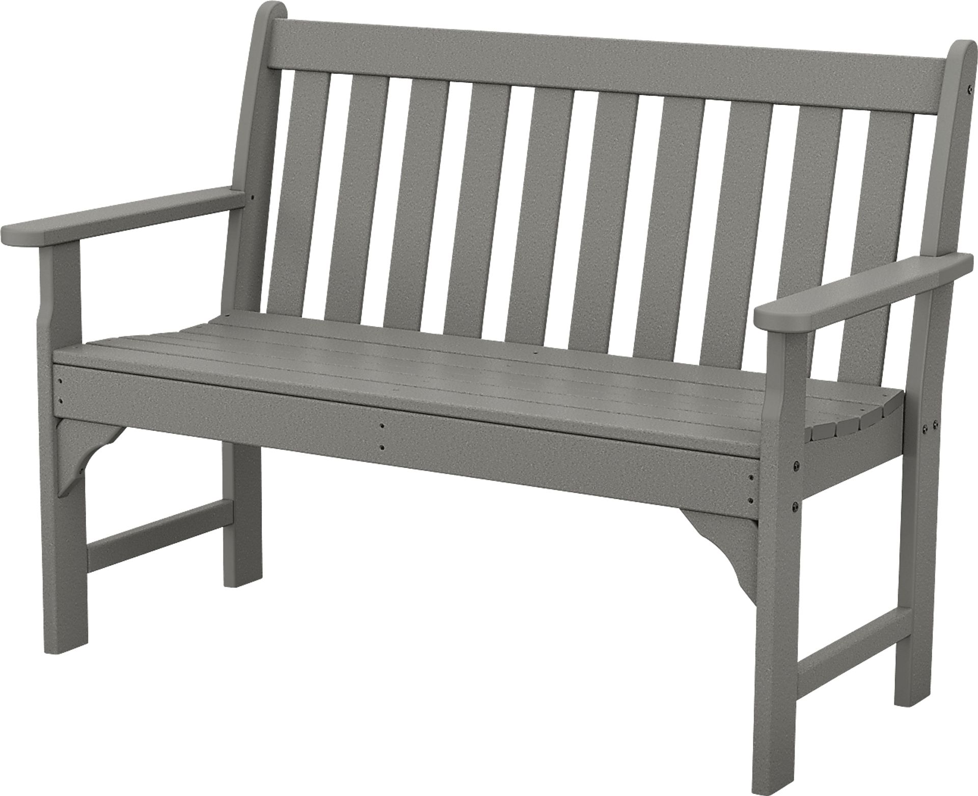 POLYWOOD Vineyard Slate Outdoor Bench - Image 1