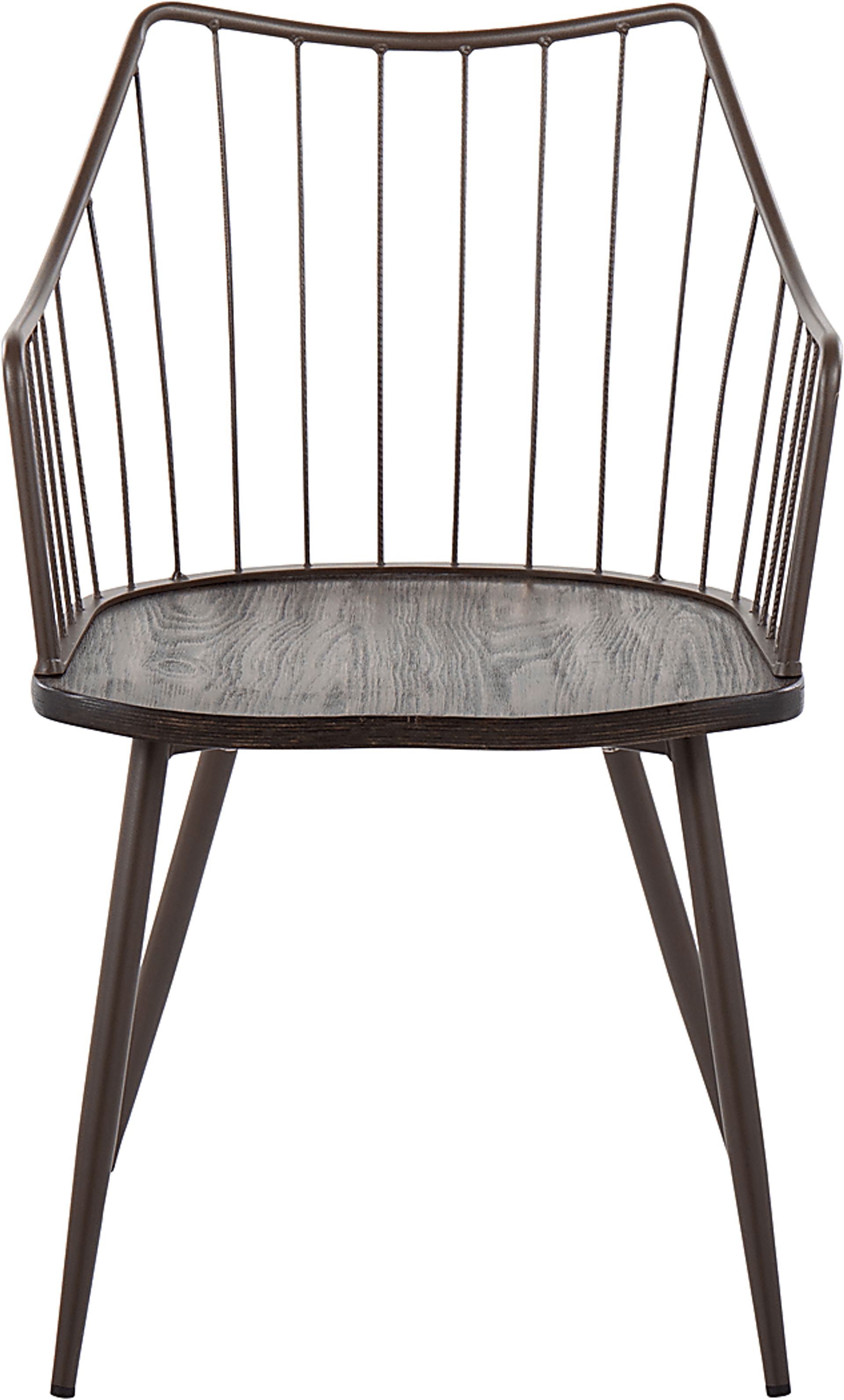 Pomarico Brown Arm Chair - Image 4
