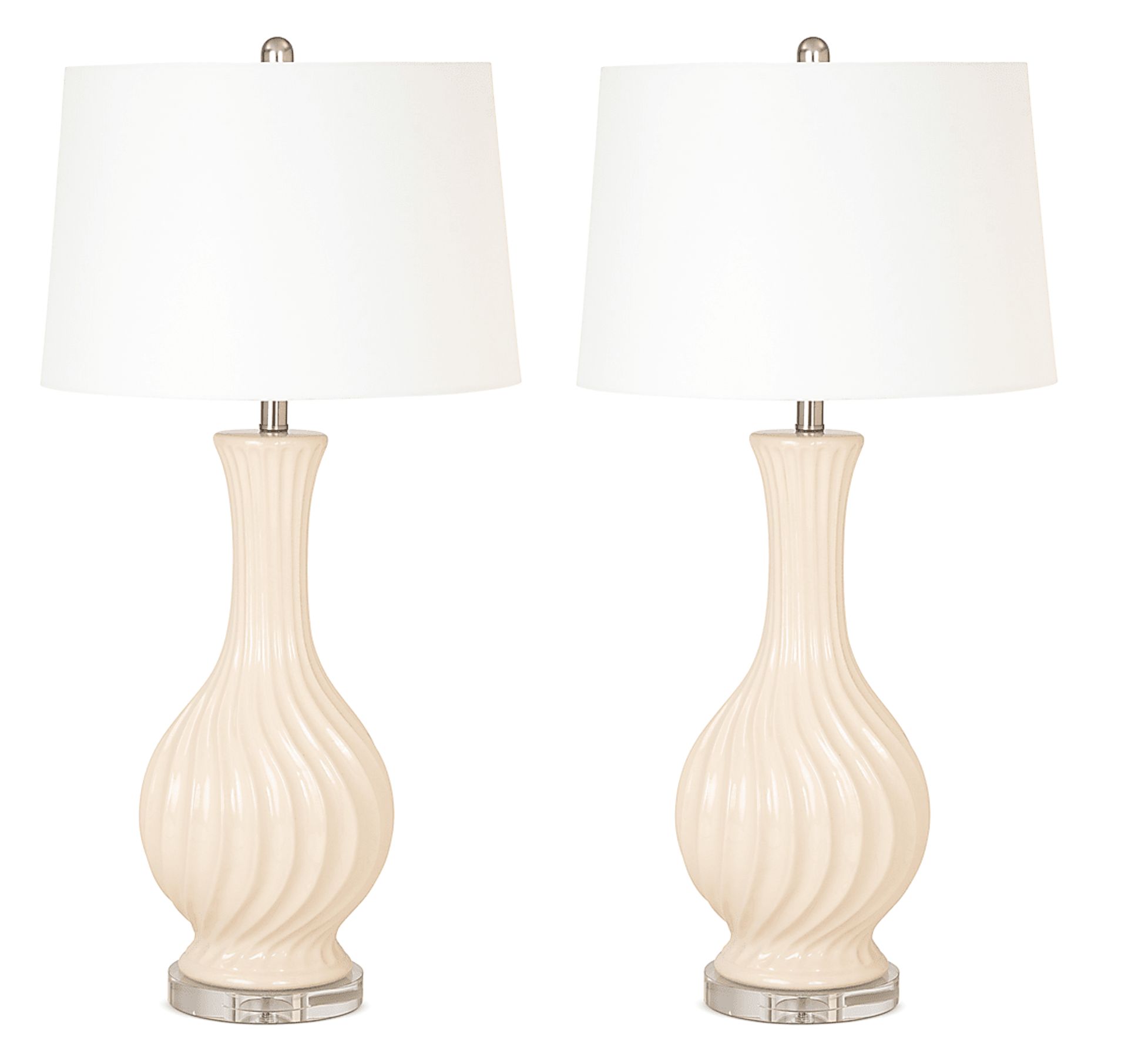 Pomona Place Beige Lamp Set of 2 - Image 1