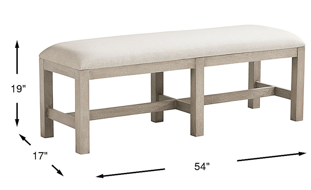 Pompei Gray Bench