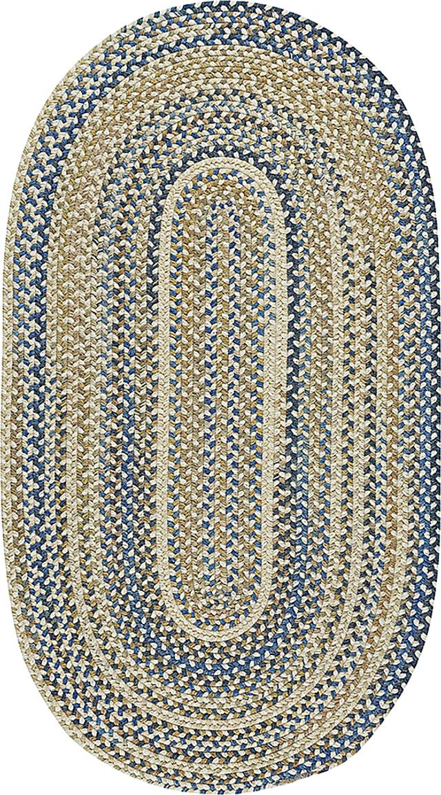 Poncola Tan 8' x 11' Oval Rug - Thumbnail - Image 1