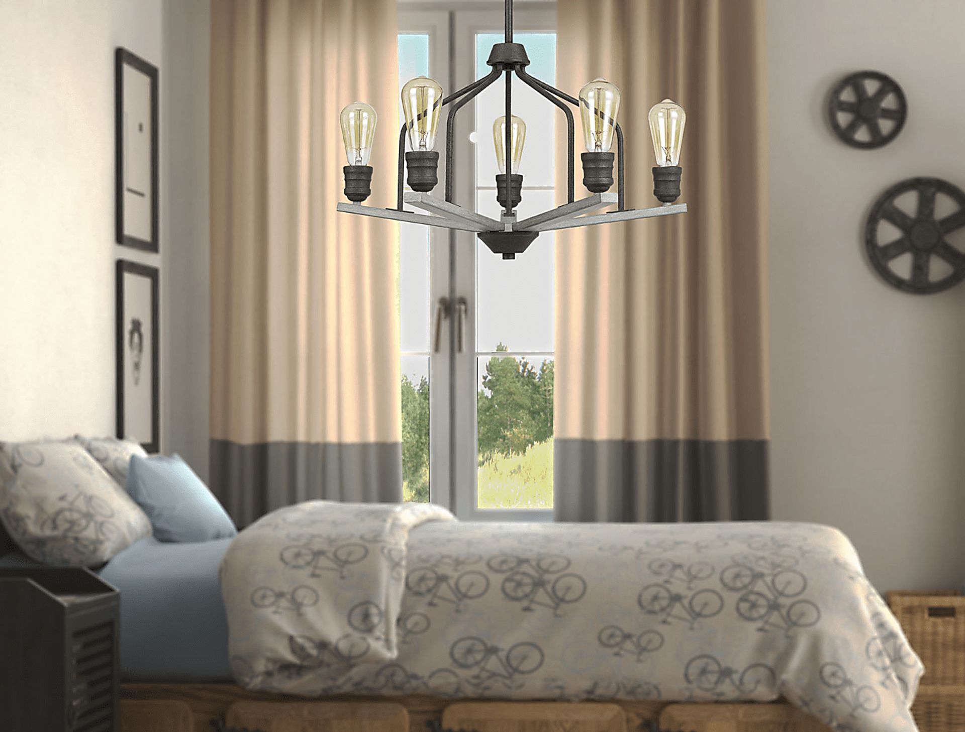 Pond Cove Bronze Chandelier - Image 2