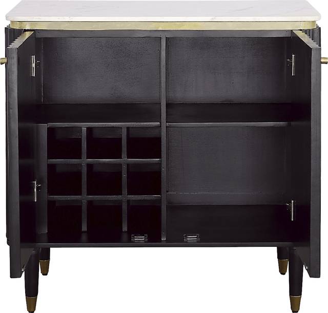 Pondside Black Bar Cabinet - Thumbnail - Image 6