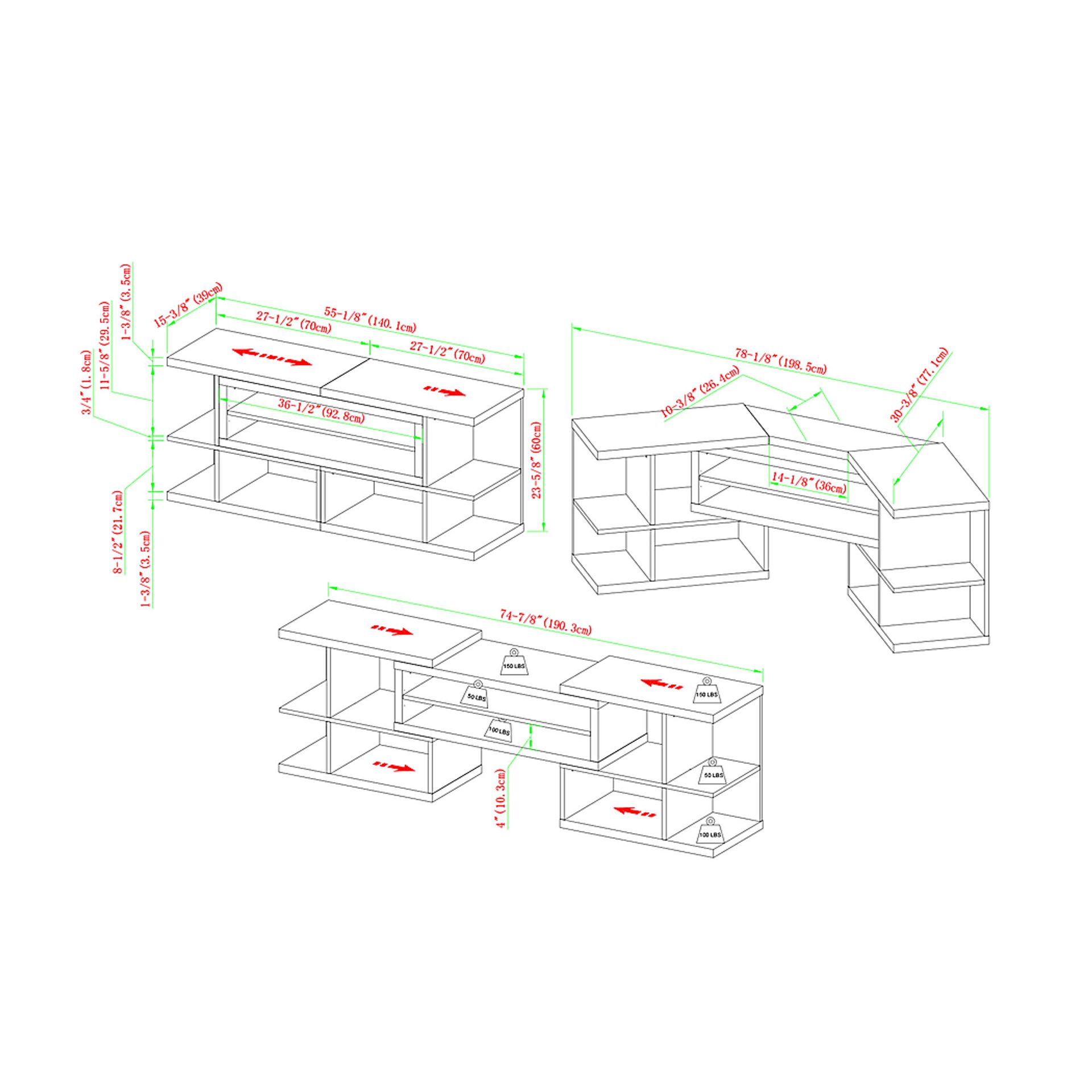 Poneal Oak 55 in. Console - Image 6