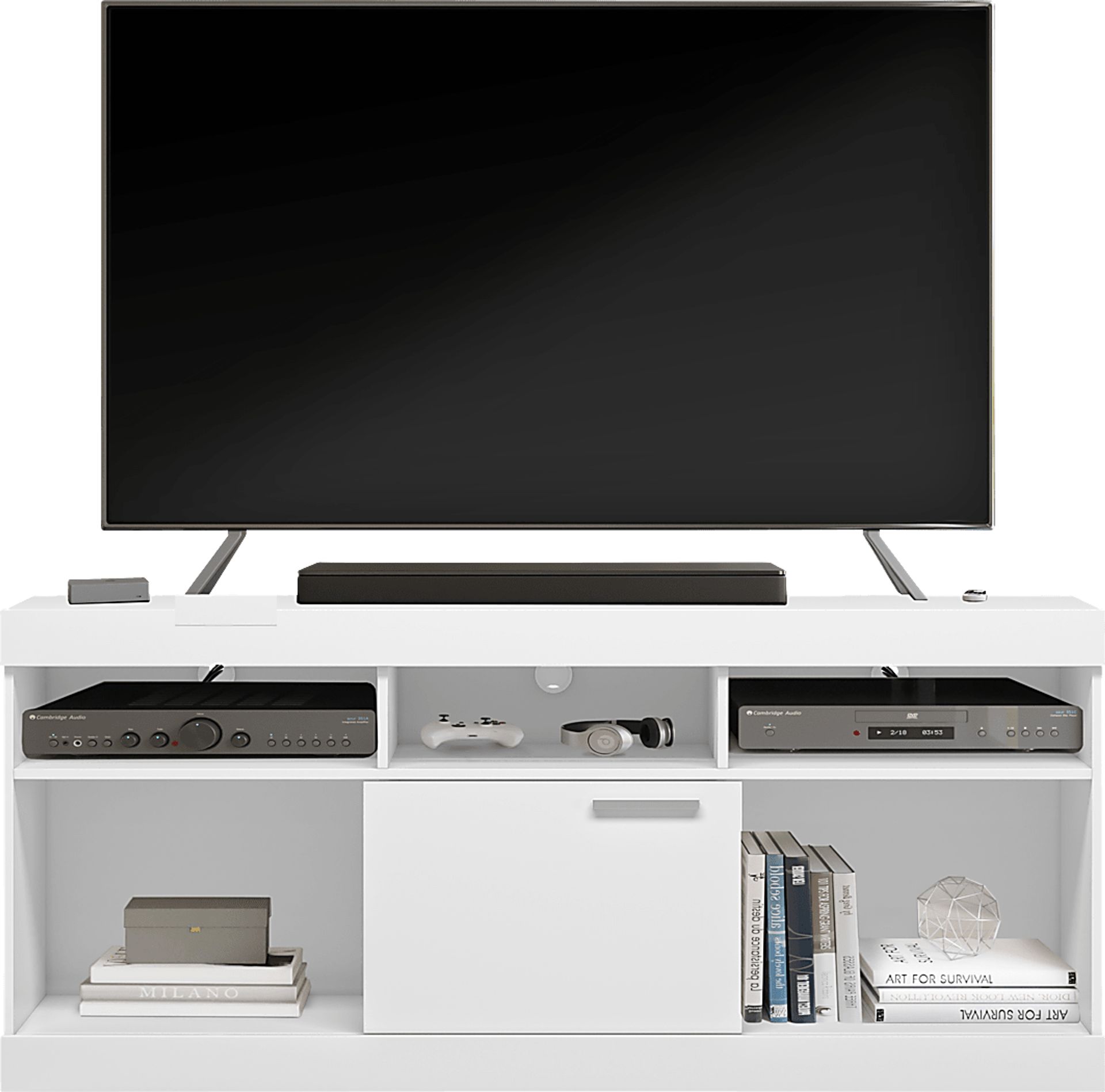 Ponodon White 61in. Console - Image 6