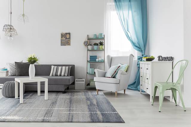 Ponorial Blue 7'10 x 10'10 Rug - Thumbnail - Image 3