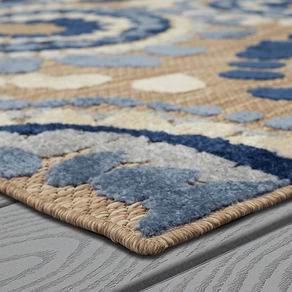 Ponsard Coast Blue Outdoor Rugs | Rooms to Go
