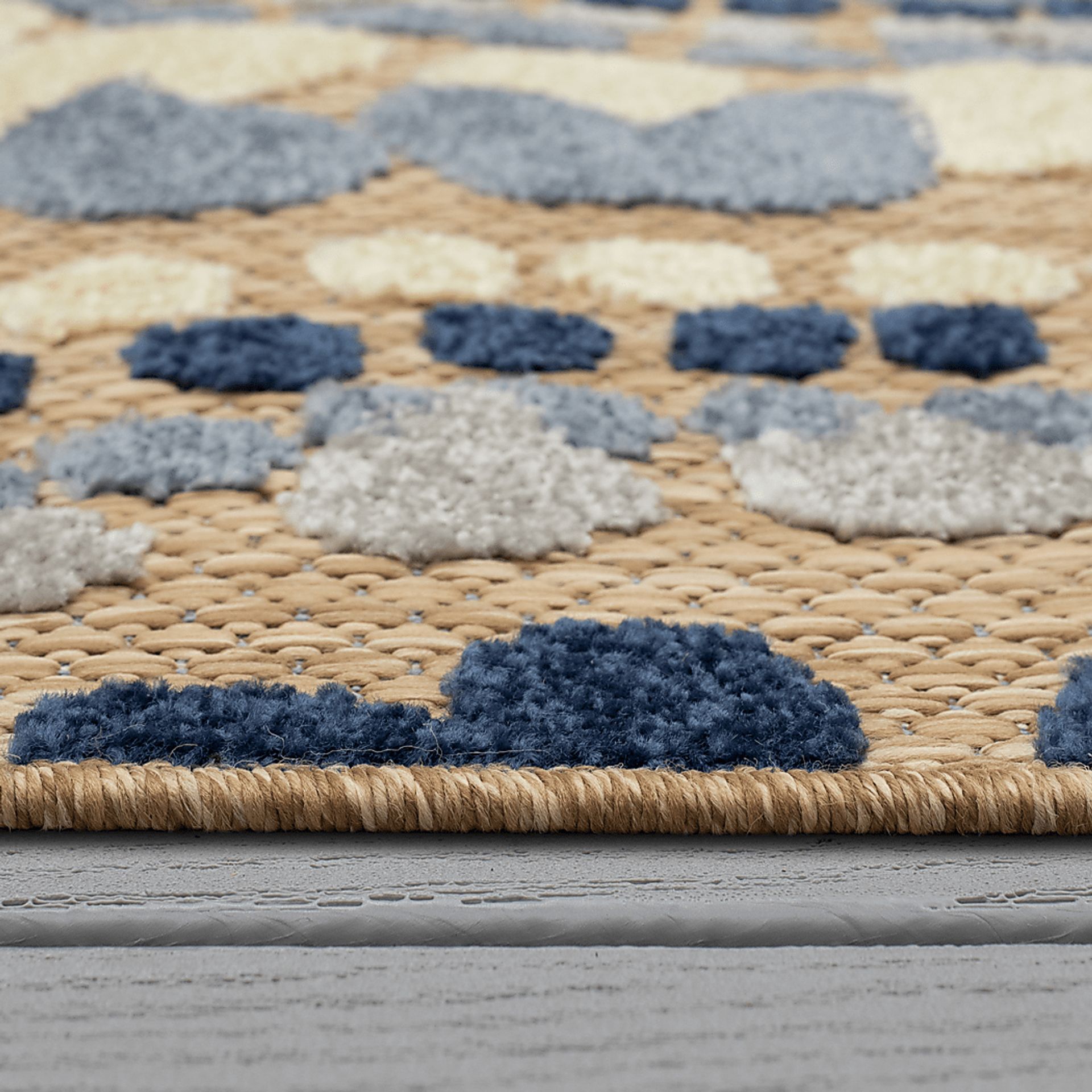 Ponsard Coast Blue 7'10 x 10' Indoor/Outdoor Rug - Image 6