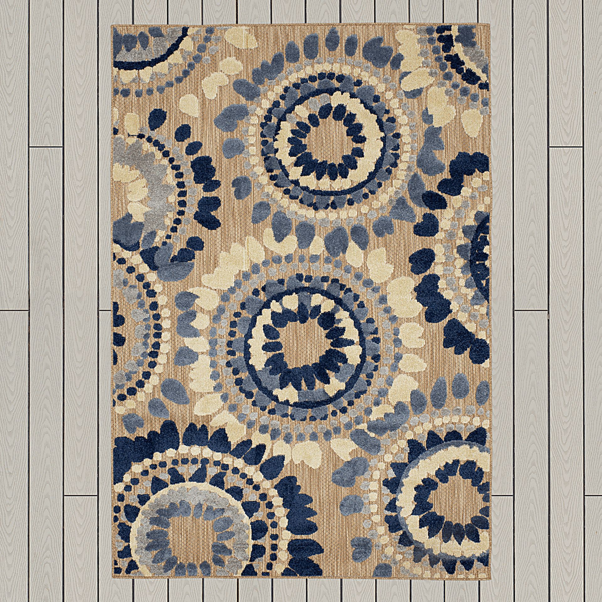 Ponsard Coast Blue 7'10 x 10' Indoor/Outdoor Rug - Image 8