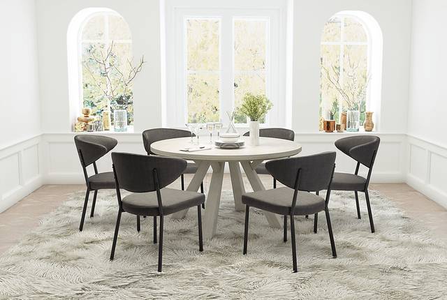 Pontus Charcoal Dining Chairs (Set of 2) - Thumbnail - Image 2