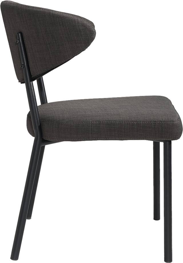 Pontus Charcoal Dining Chairs (Set of 2) - Thumbnail - Image 3