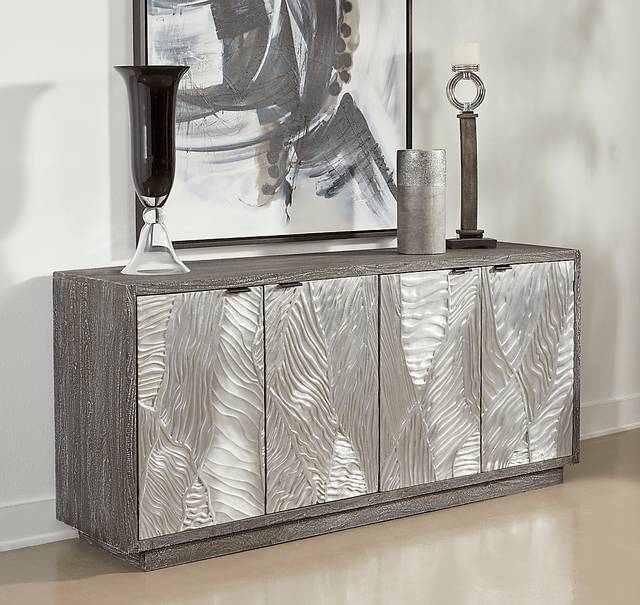 Popejoy Gray Credenza - Thumbnail - Image 2