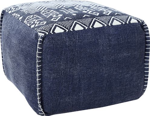 Popilen Blue Pouf