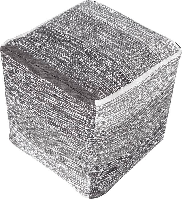 Dovepost Gray Pouf - Thumbnail - Image 1
