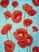 Kids Poppies In Bloom Blue 3'6 x 5'6 Rug