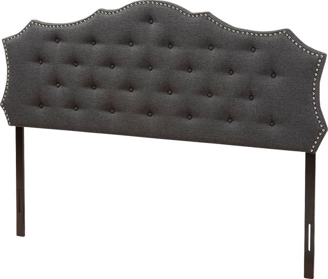Poppleton Charcoal Queen Upholstered Headboard - Thumbnail - Image 3