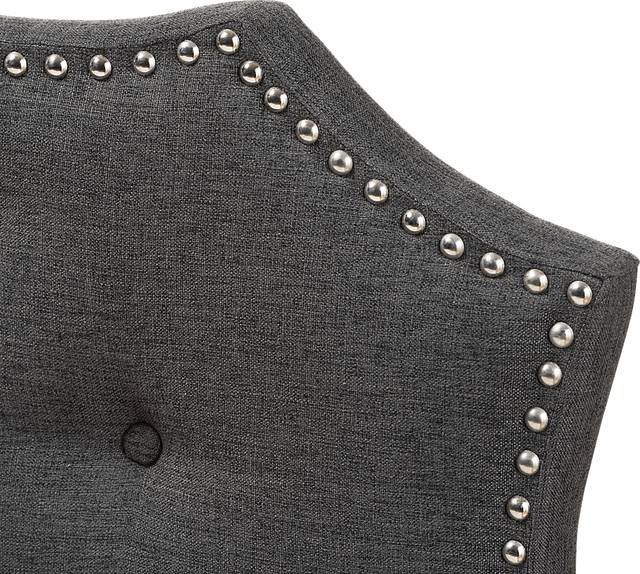 Poppleton Charcoal Queen Upholstered Headboard - Thumbnail - Image 4