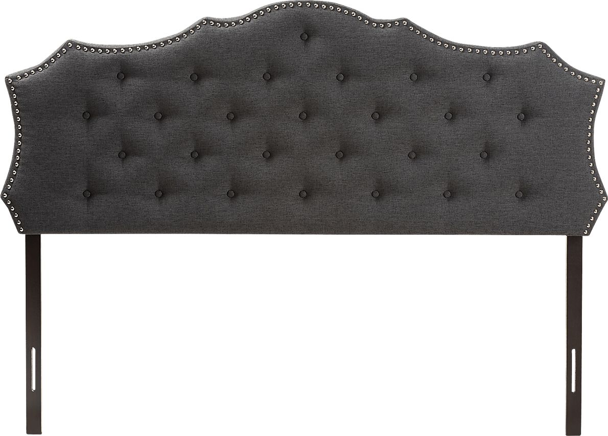 Poppleton Charcoal Queen Upholstered Headboard
