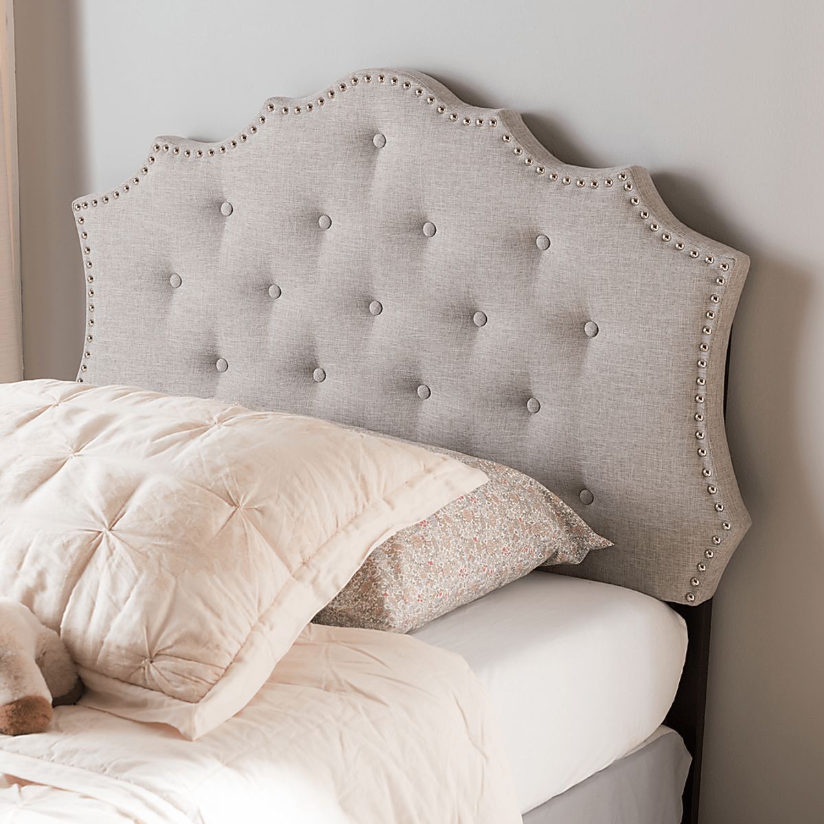 Poppleton Gray Full Headboard | Rooms to Go