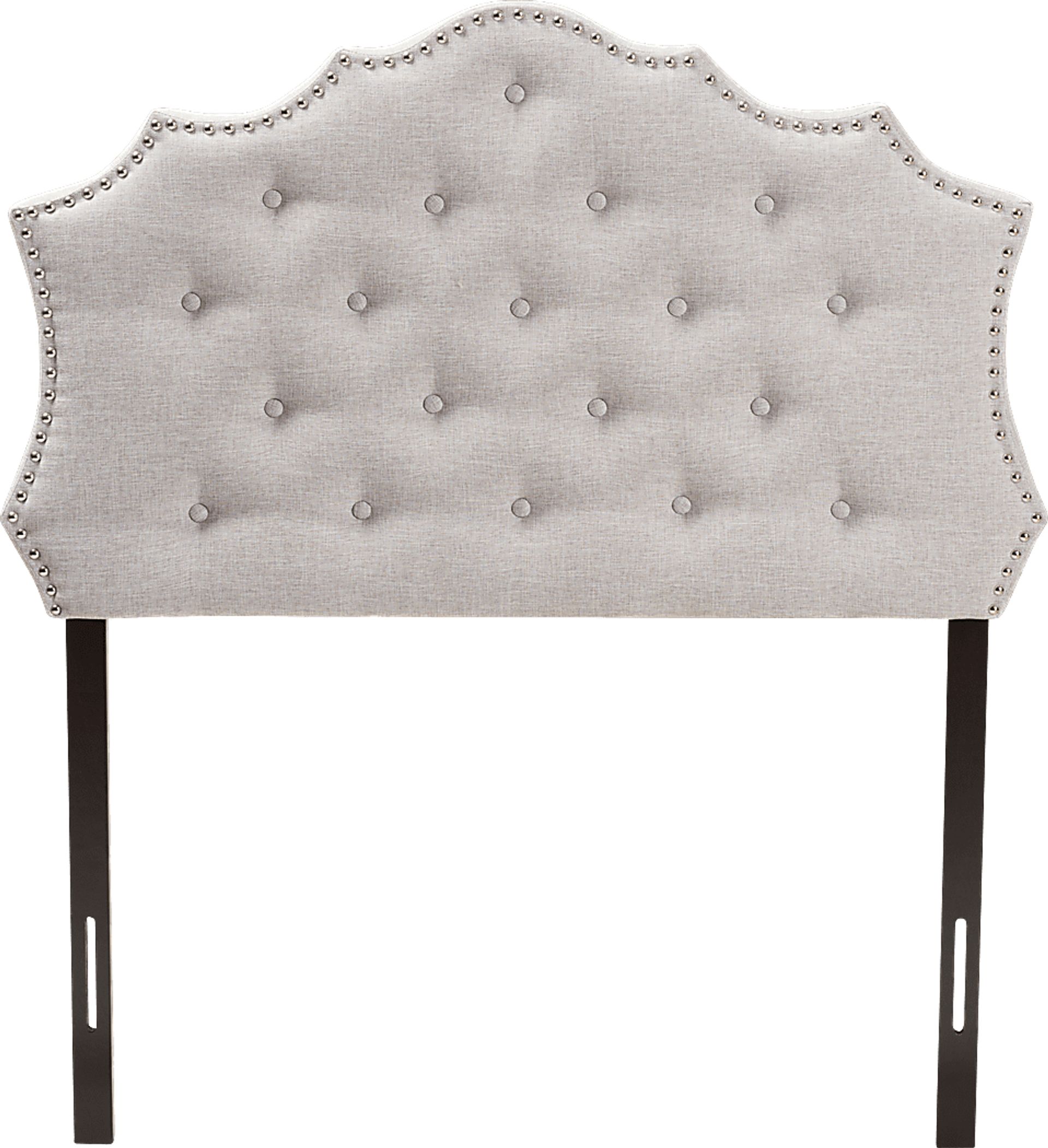 Poppleton Gray Full Upholstered Headboard - Image 1
