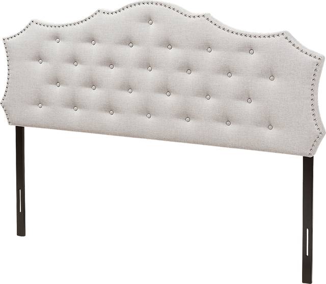 Poppleton Gray King Upholstered Headboard - Thumbnail - Image 3