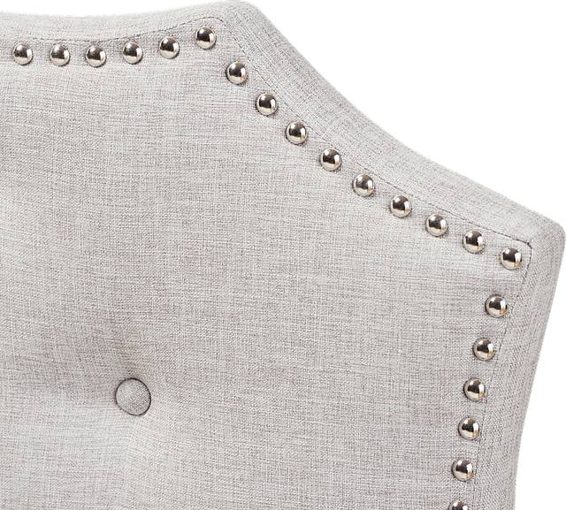Poppleton Gray King Upholstered Headboard - Thumbnail - Image 4