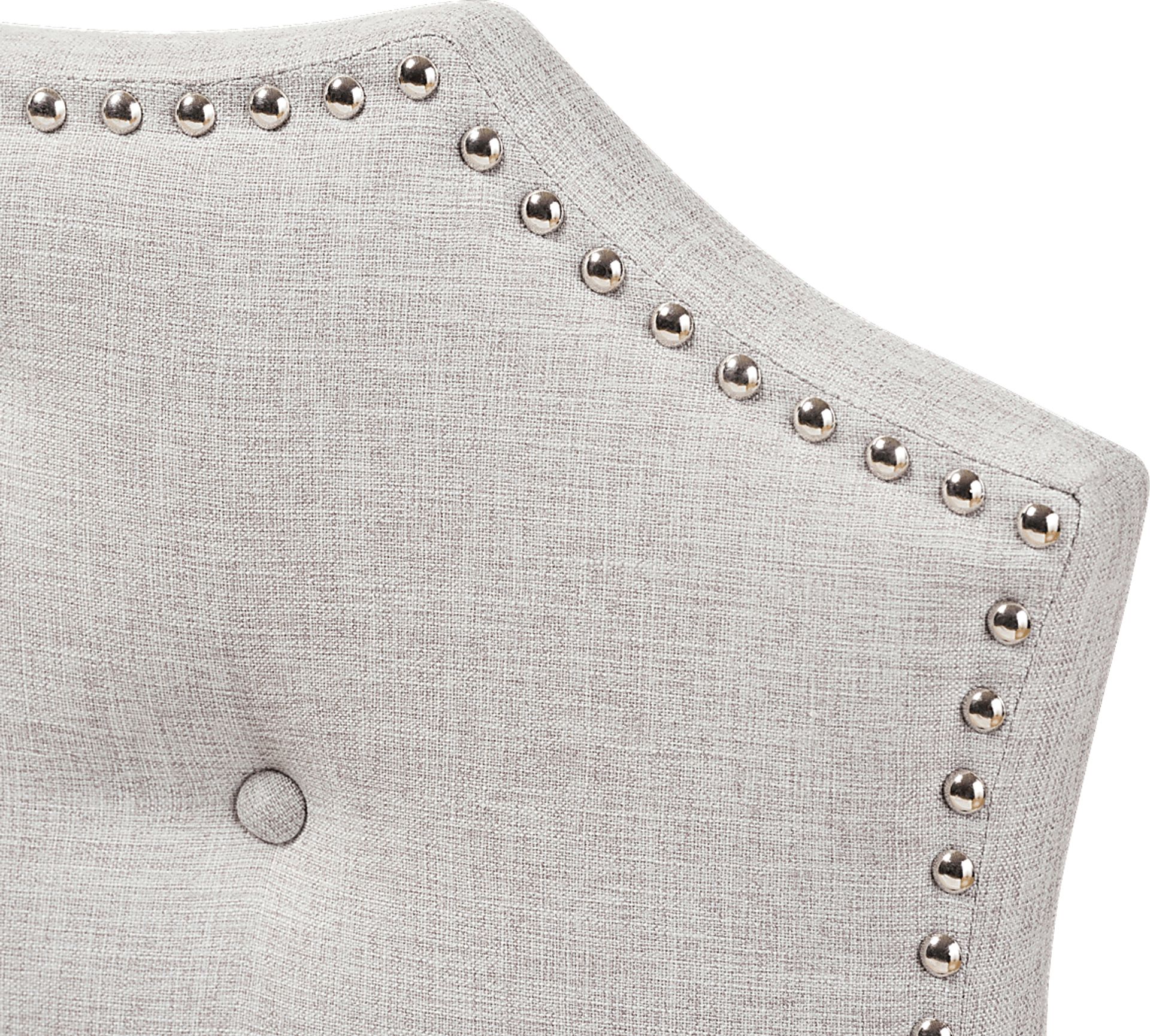 Poppleton Gray King Upholstered Headboard - Image 4