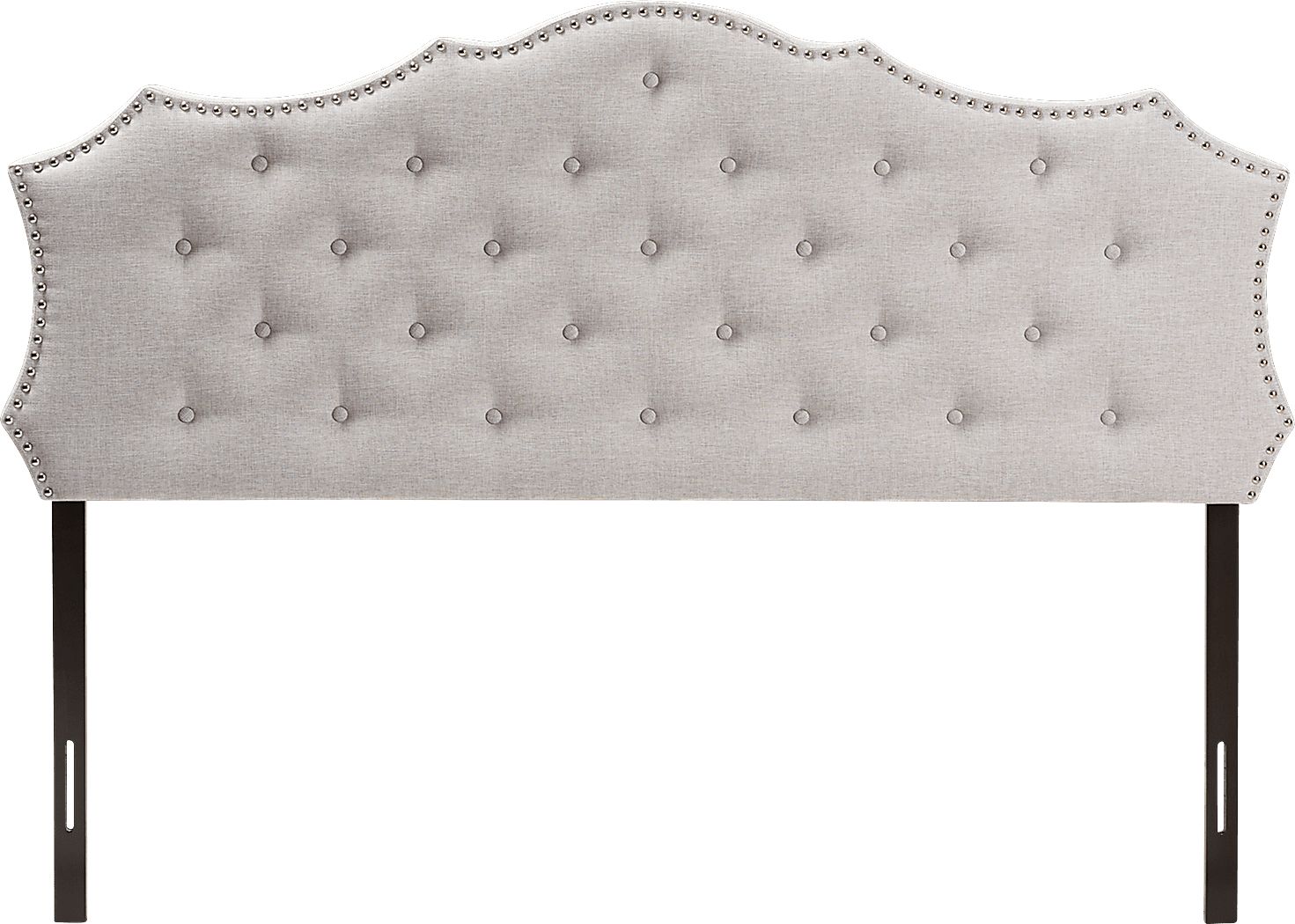 Poppleton Gray Queen Upholstered Headboard
