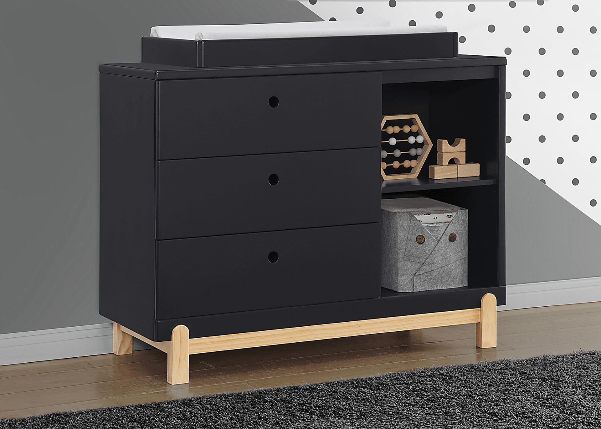 Kids Poppy Gray Dresser - Image 2