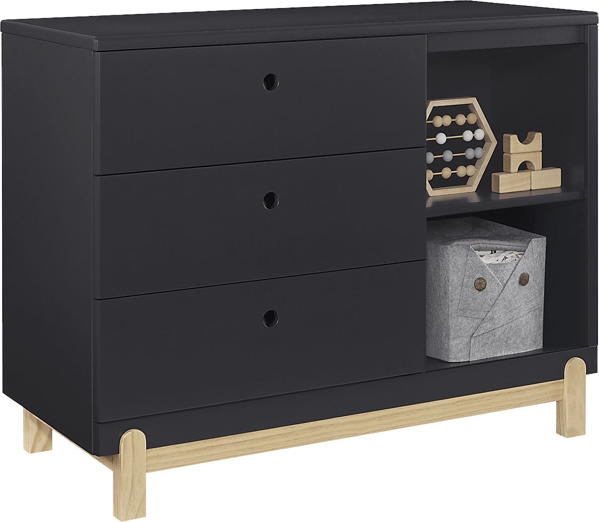 Kids Poppy Gray Dresser - Thumbnail 2