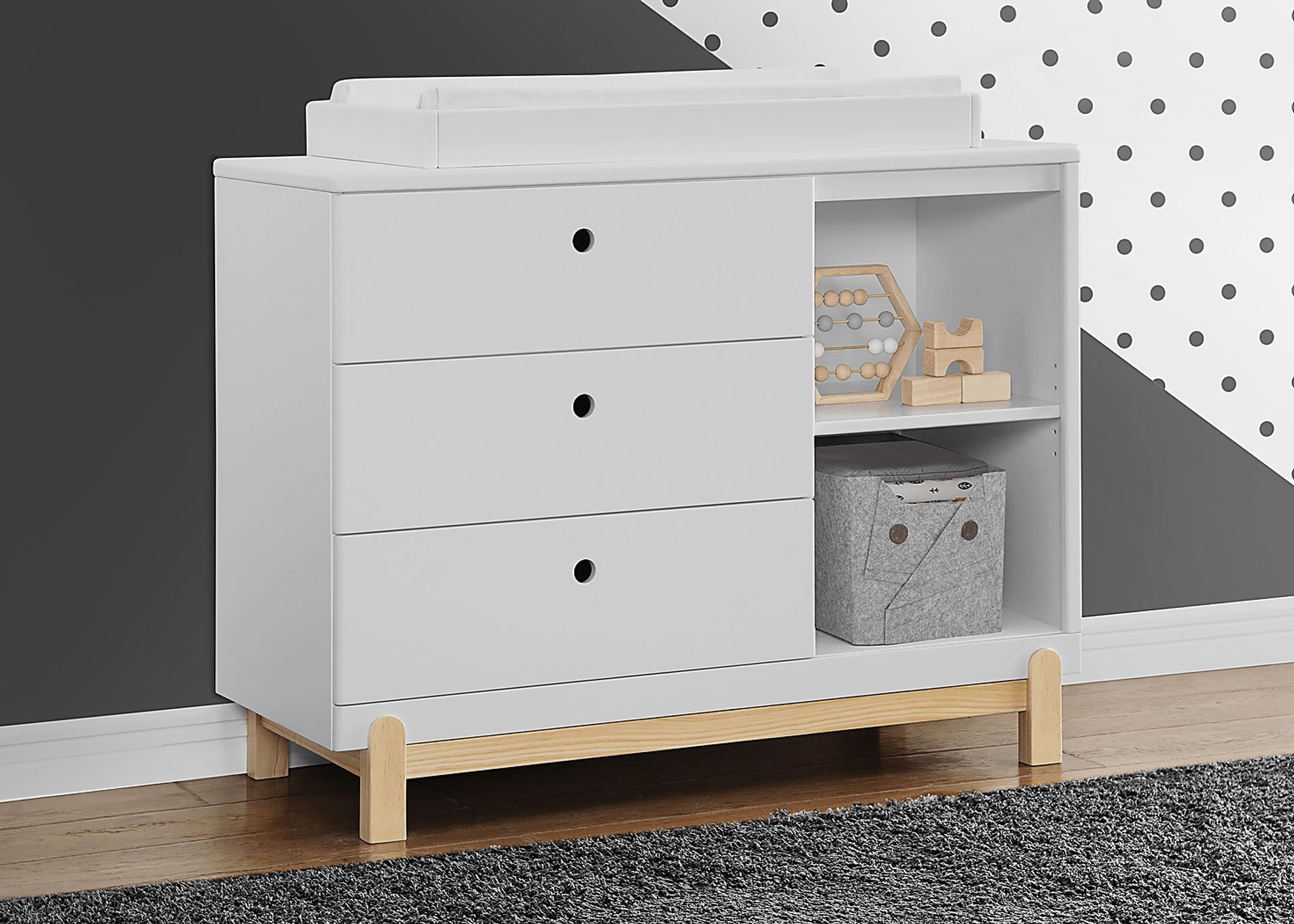 Kids Poppy White Dresser - Image 2