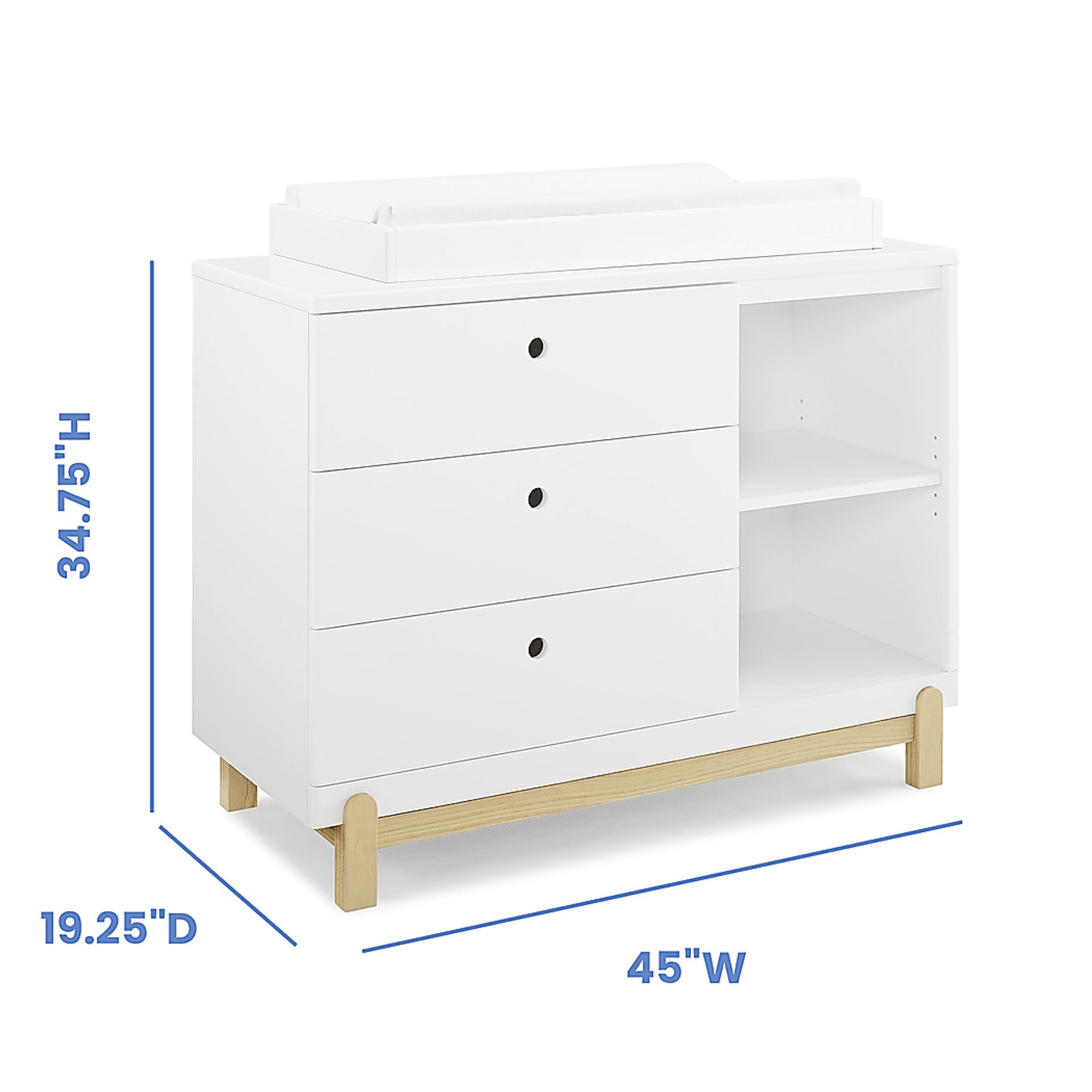Kids Poppy White Dresser - Image 7