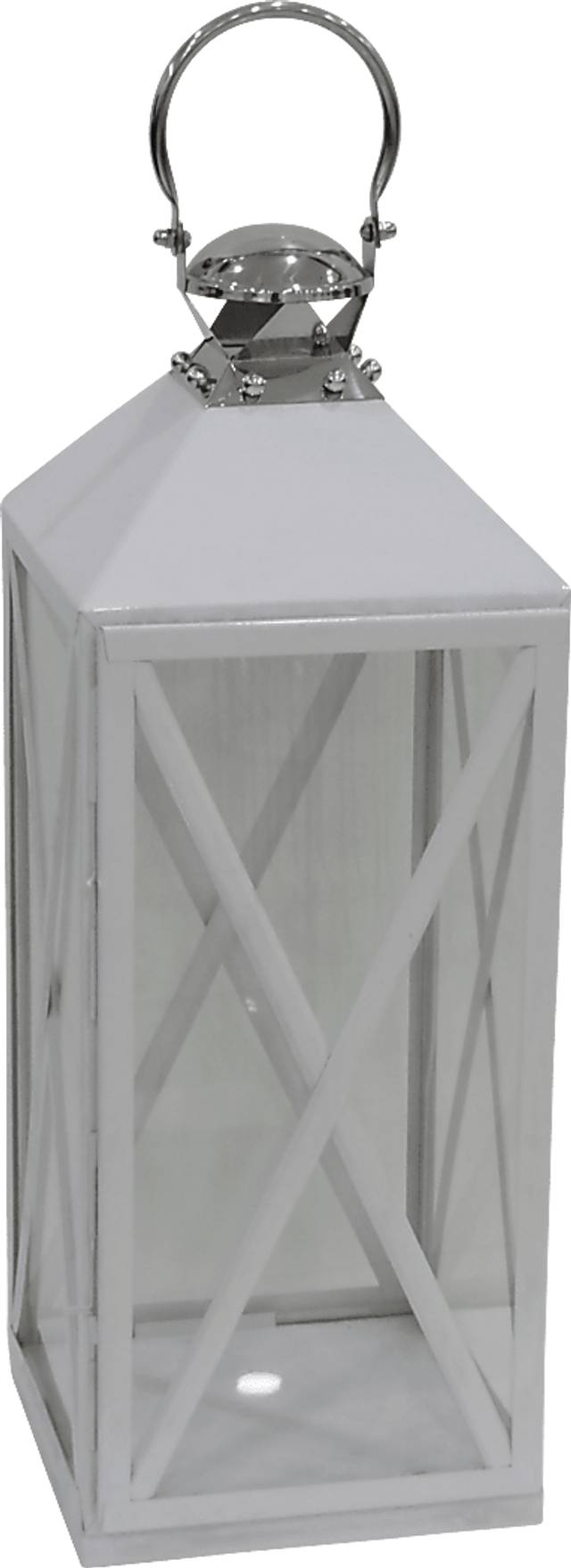 Port Talba Silver Large Indoor/Outdoor Lantern - Thumbnail - Image 1