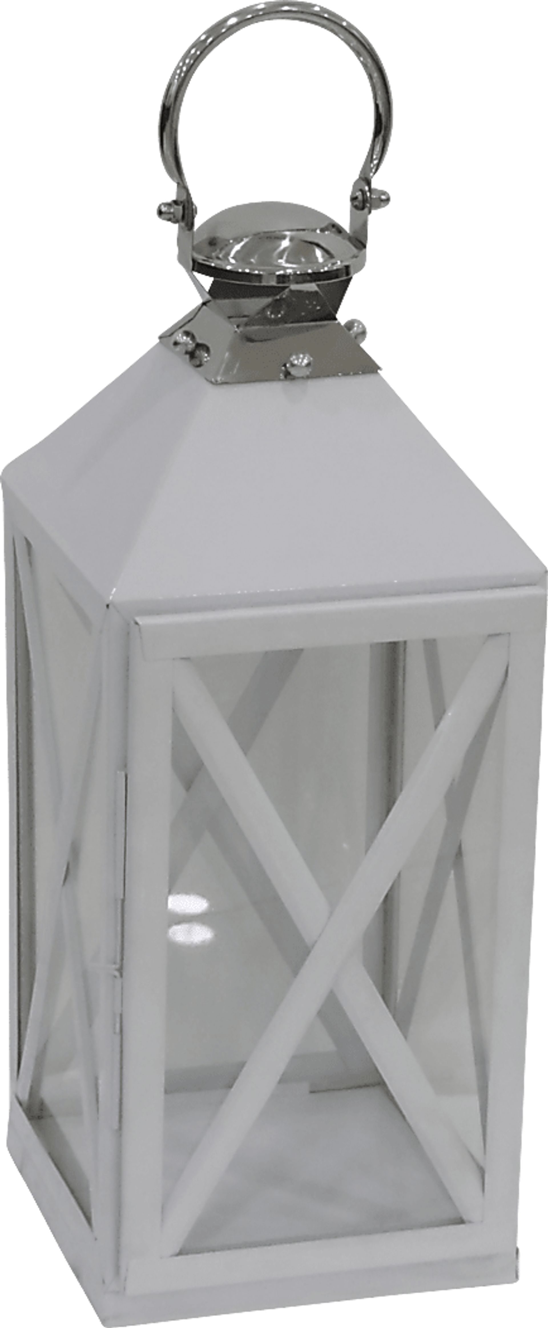 Port Talba Silver Medium Indoor/Outdoor Lantern - Image 1