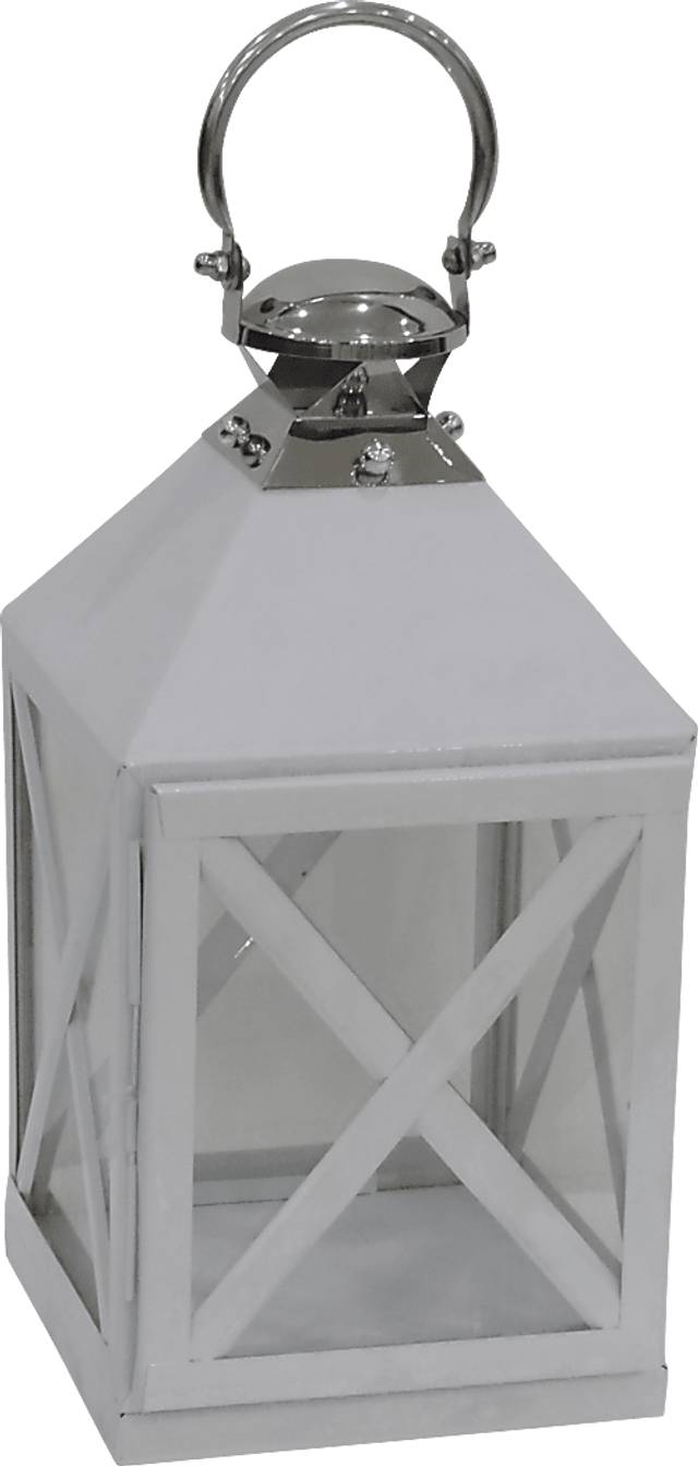 Port Talba Silver Small Indoor/Outdoor Lantern - Thumbnail - Image 1