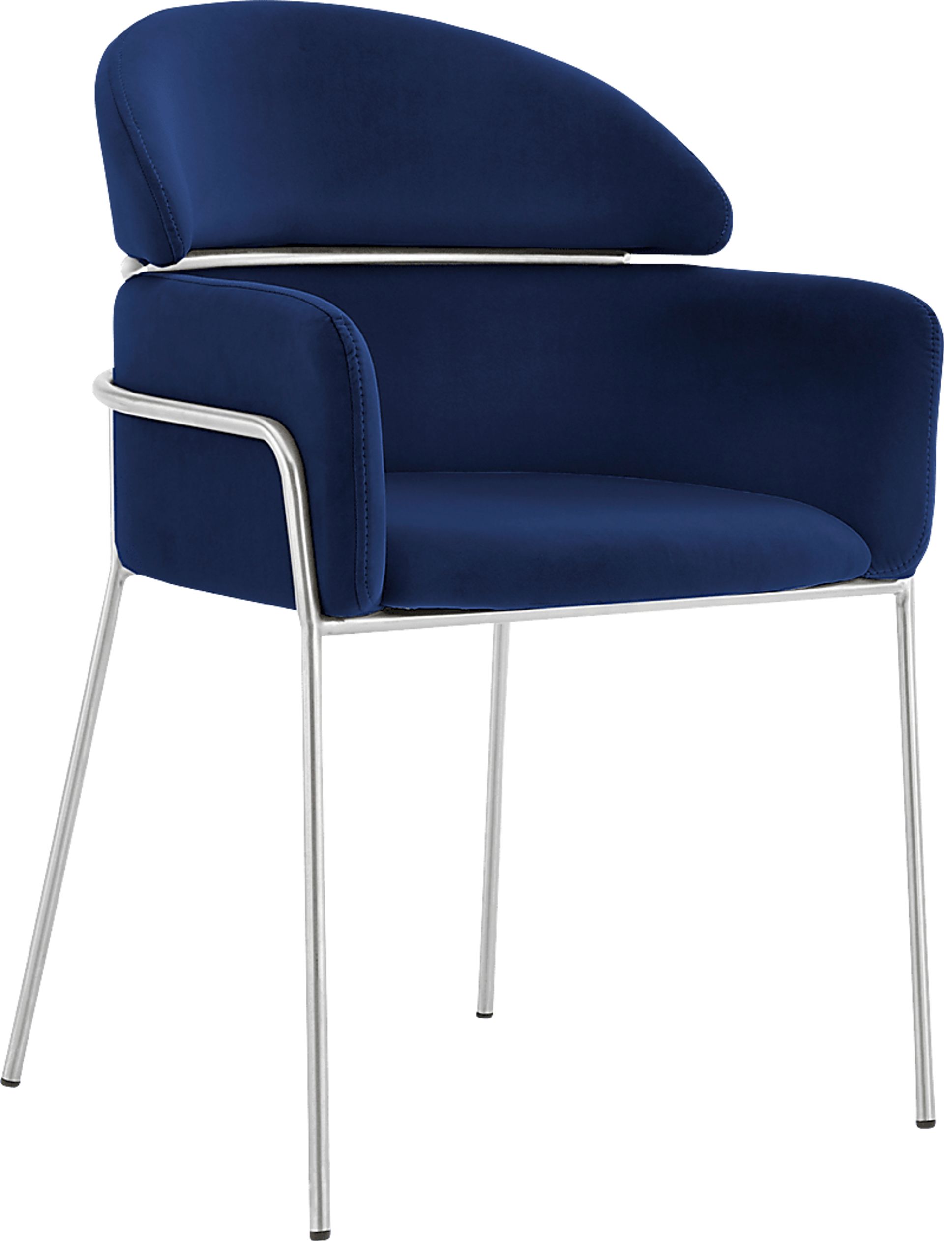 Portalane Dark Blue Dining Chair, Set of 2 - Image 1
