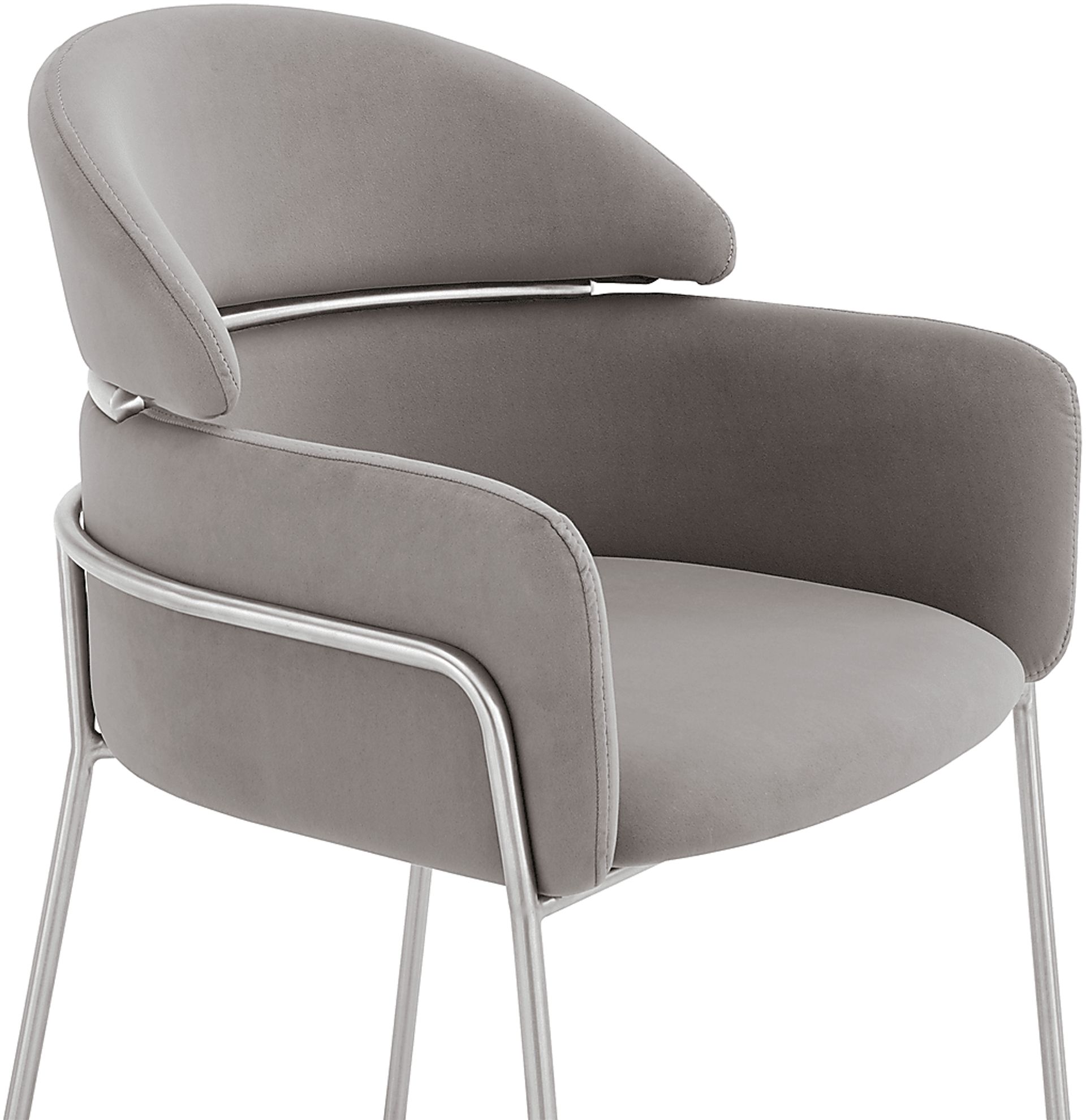 Portalane Gray Dining Chair, Set of 2 - Image 5