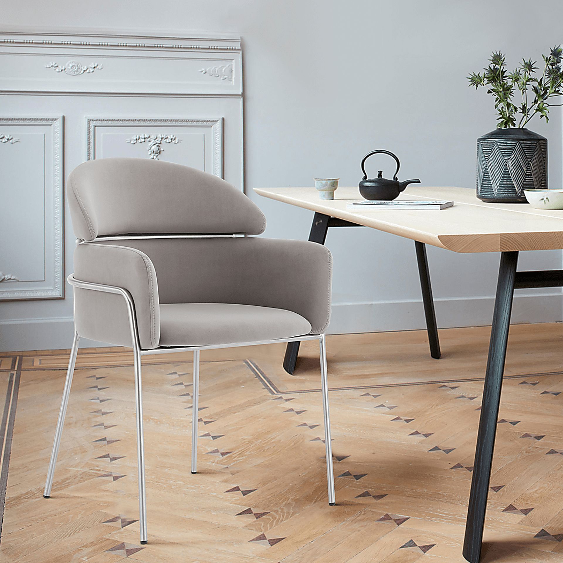 Portalane Gray Dining Chair, Set of 2 - Image 6