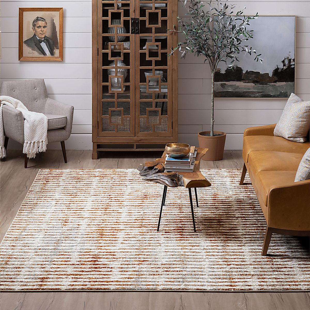 Drew & Jonathan Portden Tan Beige,Brown Rugs | Rooms to Go