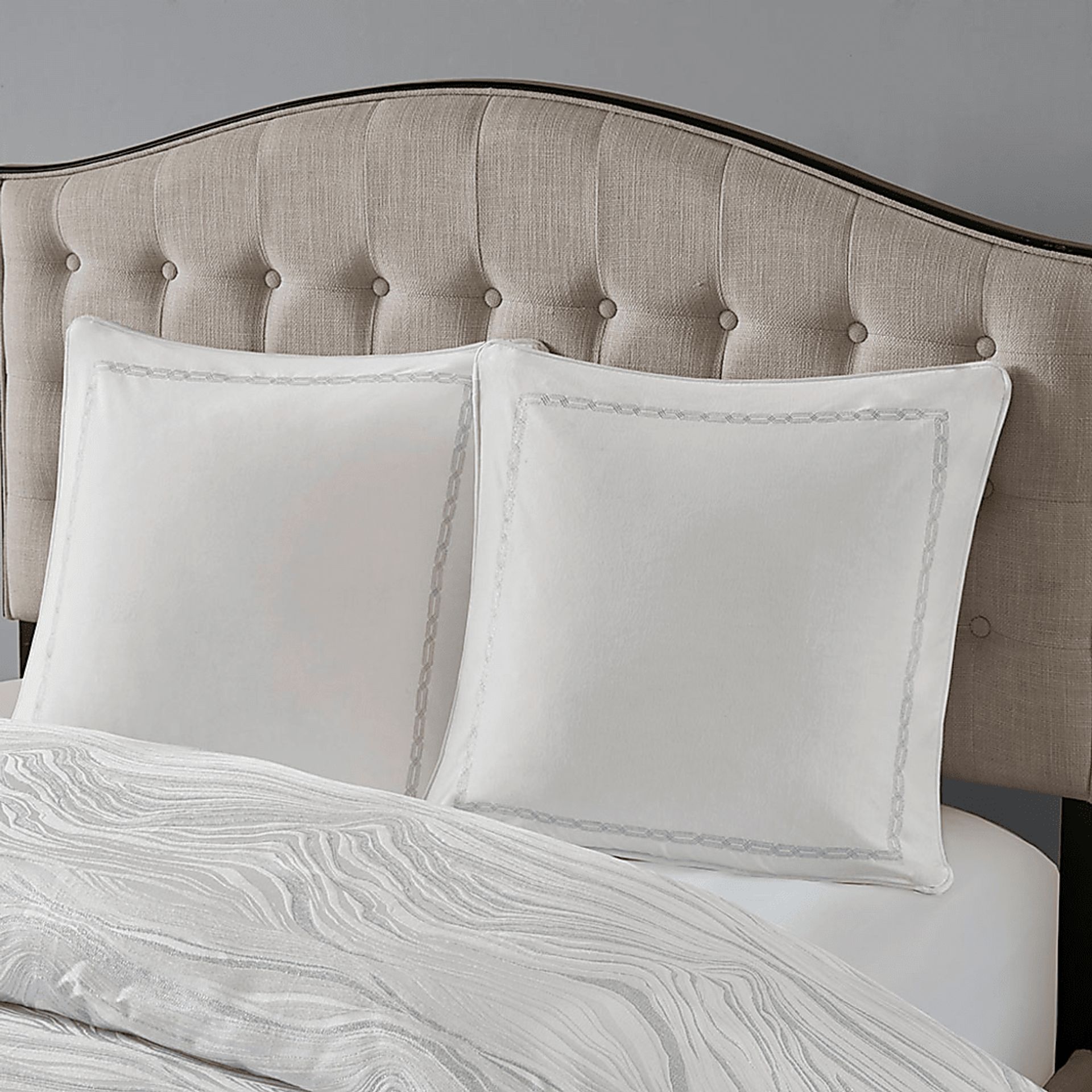 Porteous White 8 Pc Queen Comforter Set - Image 2