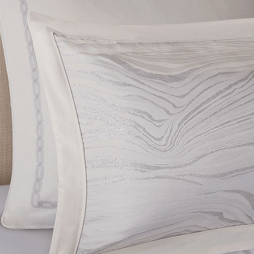 Porteous White 8 Pc Queen Comforter Set - Thumbnail 4