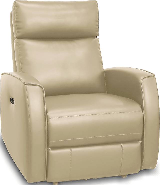 Porter Lane Beige Dual Power Recliner - Thumbnail - Image 2