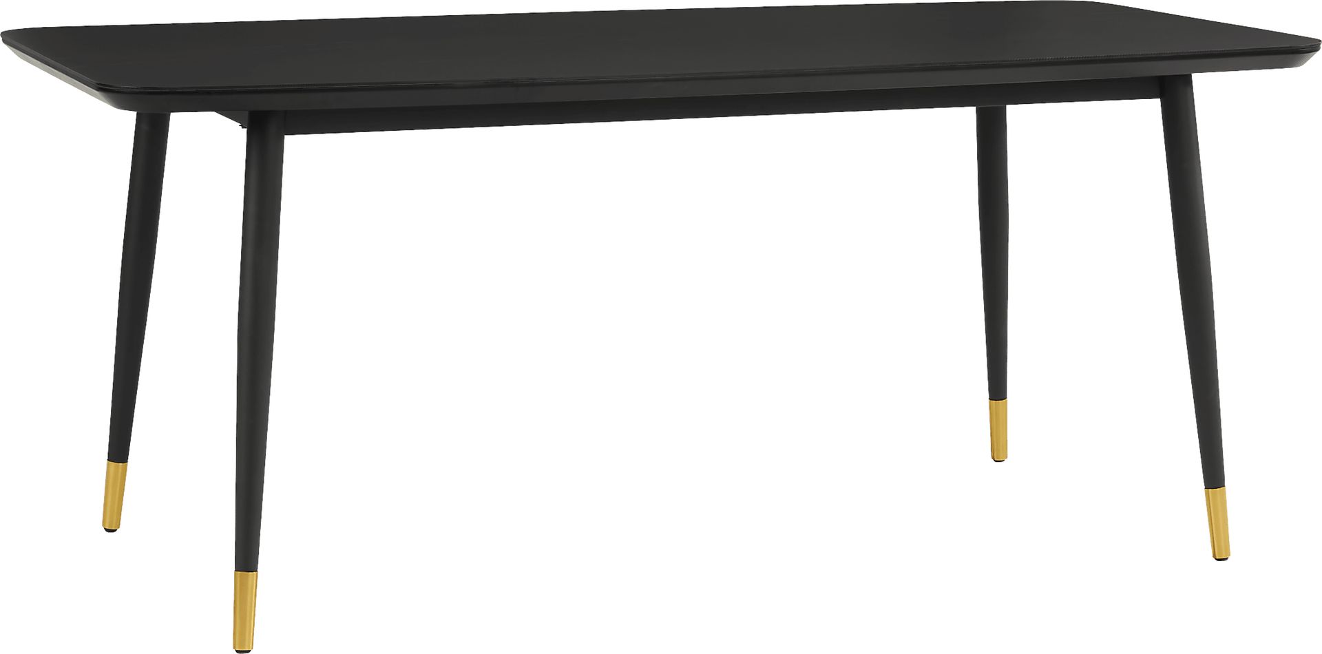 Portland Square Black Rectangle Dining Table - Image 1