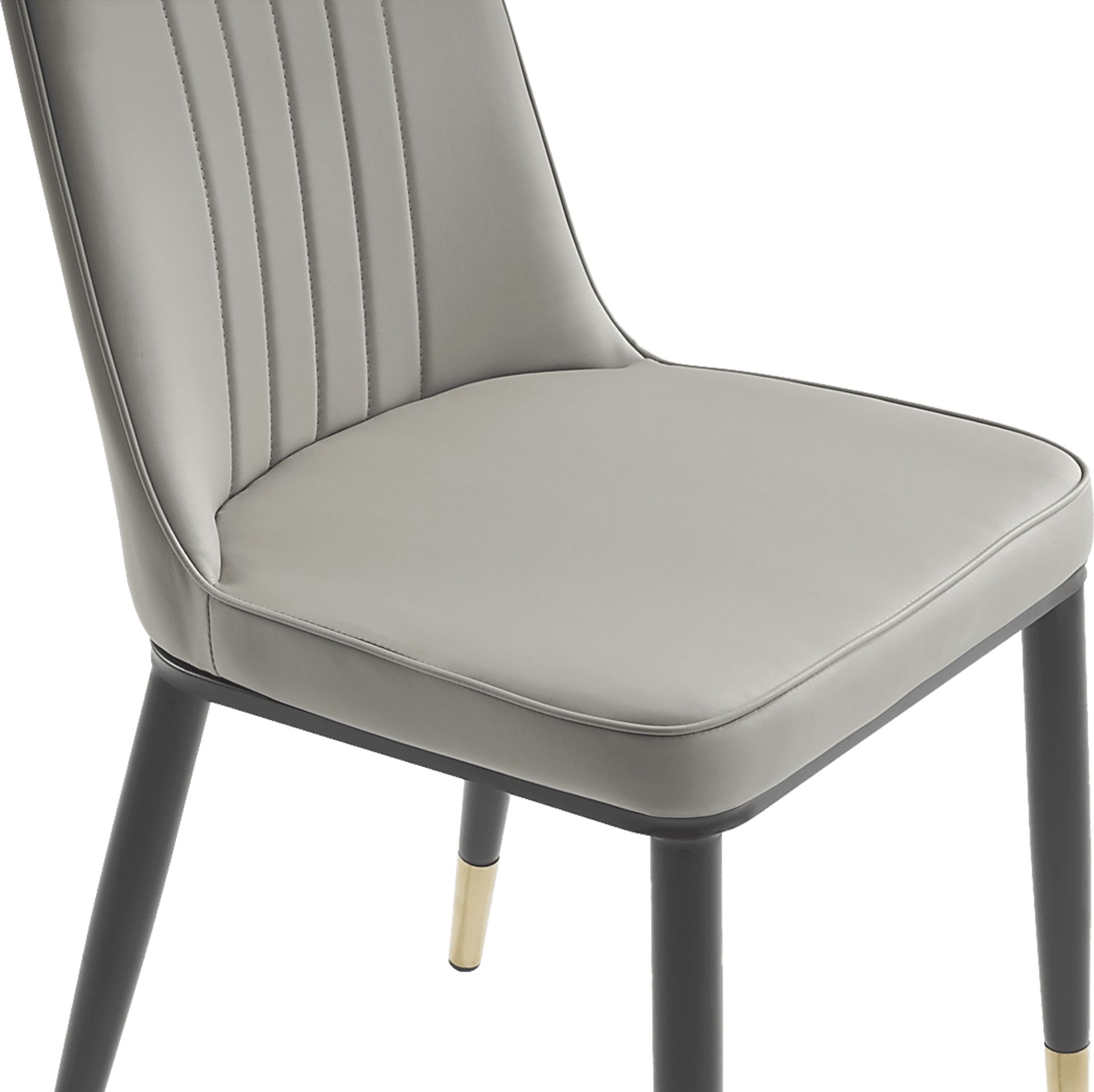 Portland Square Gray Dining Chair - Image 4
