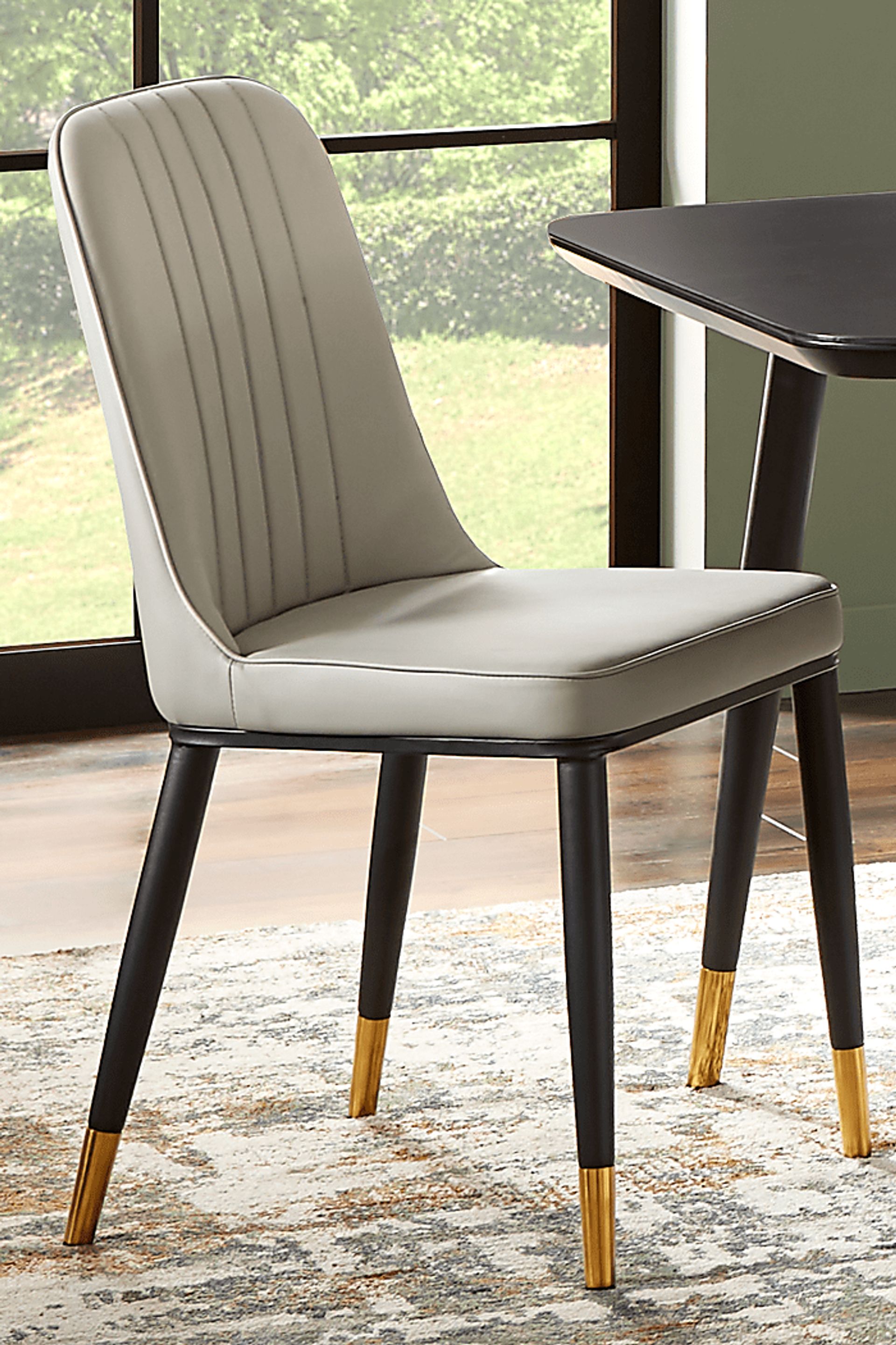 Portland Square Gray Side Chair | Rooms to Go Portland Square Gray Side Chair | Rooms to Go